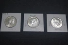 ( 3 ) UNCIRCULATED 40% SILVER 1970 ( D ) JOHN F. KENNEDY HALF DOLLARS FREE SHIP