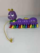 2001 Leap Frog Alphabet Pal Purple Caterpillar Letters Music Works 