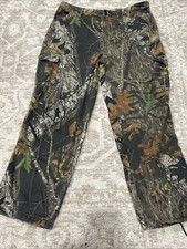 Jerzees Outdoors Camo Cargo Pants Mens XL Mossy Oak Break Up Hunting Baggy Y2K