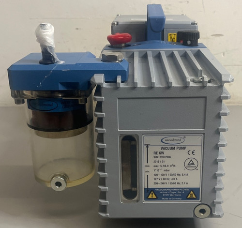 Vacuubrand RE 6W Rotary Vane Vacuum Pump | Tested & Working
