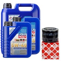 MotoröL Set High Tech 5W-40 Liqui Moly 7 Liter + ÖLfilter FüR Fiat Ducato 120
