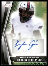 2022 SAGE Autographs Green Kaylon Geiger Auto Texas Tech Red Raiders #A-KG