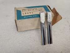 NEW VTG Pair 2 1/4" Chrome Door Lock Knobs Anti-theft GM Up to 1958 USA MADE