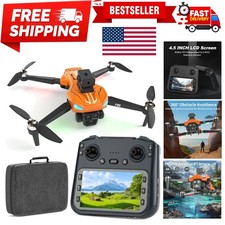 GPS Drone with 4K Camera for Adults, 4.5" Remote Control Screen, Auto Return,...