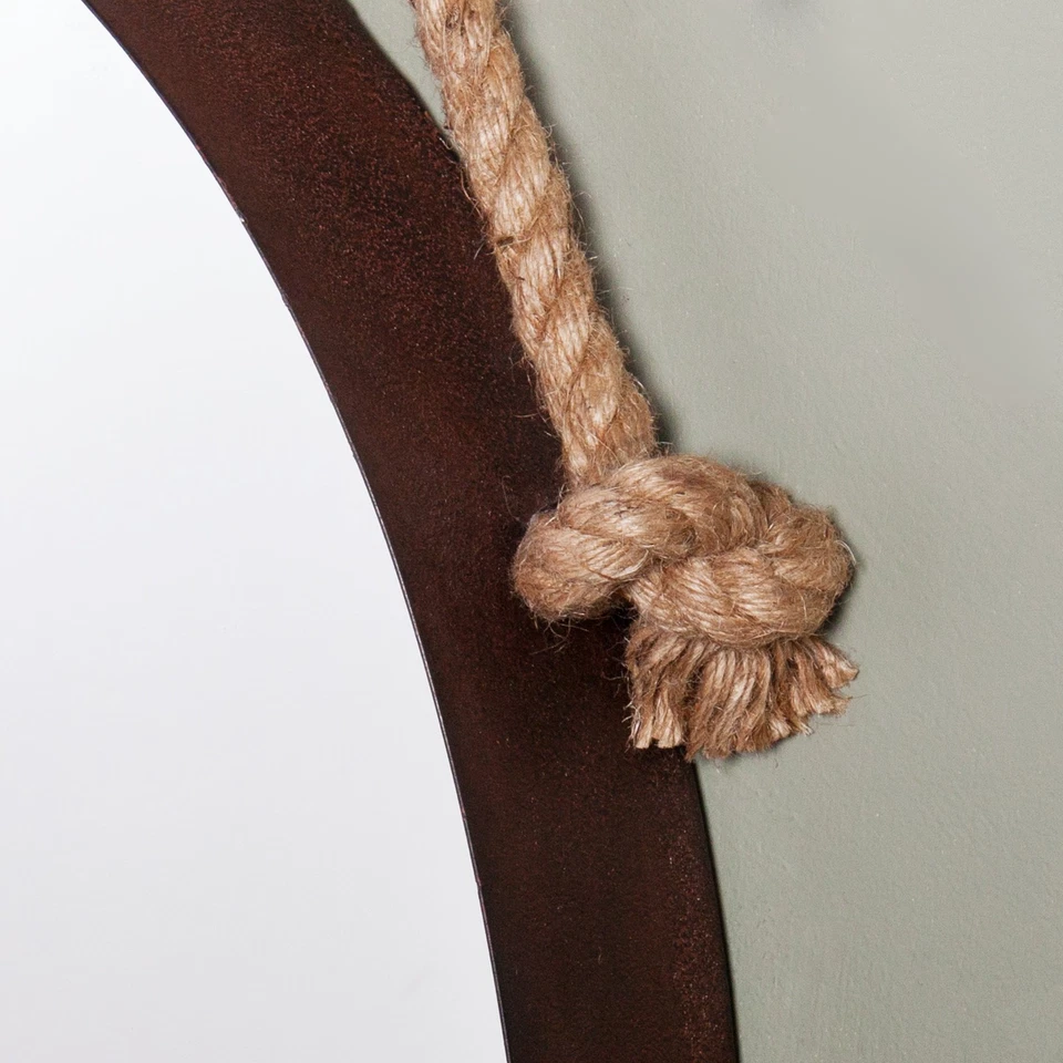 Espelho de parede decorativo redondo Melissa, ferrugem - Imagem 4 de 4