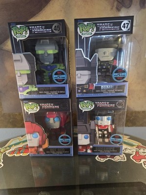 Funko Pop Transformers Bundle Devastator Digital Pop! Rumble Hot Rod Sideswipe