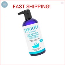 PURA D'OR 16 Oz Kids Wash - All-in-One Gentle Cleanser - USDA Biobased, Sulfate-