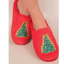 Simply Southern Preppy Super Soft Slippers Bedroom Shoe Christmas Tree XS/S