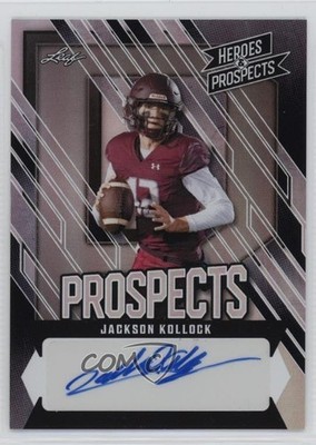 2024 Leaf Heroes & Prospects Prospect Silver 56/75 Jackson Kollock Auto 0a6