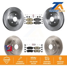 Front Rear Ceramic Pads And Disc Brake Rotors Kit For 2016-2020 Toyota Mirai