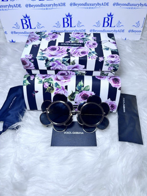 $950 Dolce&Gabbana DG2201 Women's  Floral petal Sunglasses (RUNWAY)
