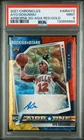 2021 AYO DOSUNMU PSA 9 AUTO PANINI CHRONICLES AIRBORNE SIGNATURES ASIA RED # /5