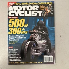 Motor Cyclist Magazine Vintage April 2003