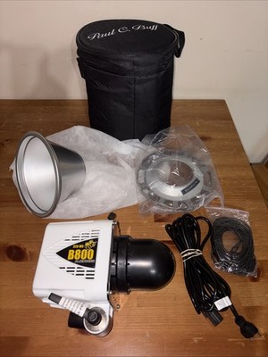Paul C Buff AlienBees B800 320WS Monolight Flash Head White Studio Strobe Tested
