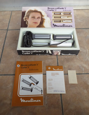 Moulinex Rollomatic Brosse coiffante ''3'' Curler ''3''  Frisier-/Lockenstab 80er J.