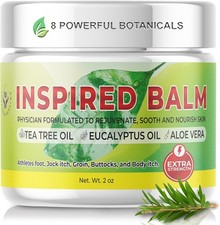 Tea Tree Balm for Skin Athletes Foot Jock Itch Cream Men  Women 2oz 