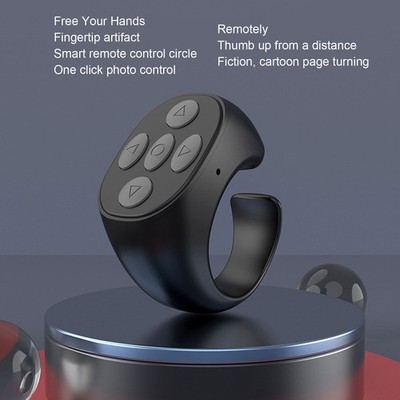 Bluetooth Remote Control Multi Function Ring Design Wireless Phone Selfie