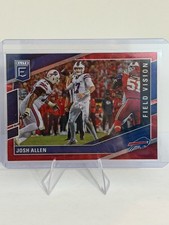 2022 Panini Donruss Elite - Field Vision Josh Allen #FV5 Red /99