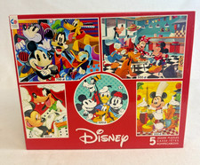Disney Mickey Mouse CEACO 5 Jigsaw Puzzle Set 300 500 750 Piece Minnie Goofy