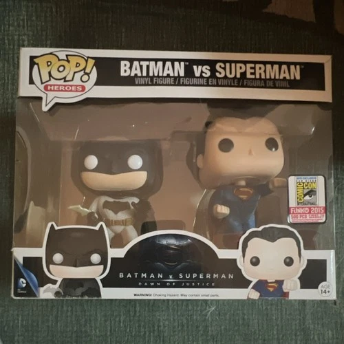 Funko Pop! Vinyl Batman vs Superman SDCC 2015 Exclusive 2-Pack DC Universe
