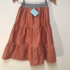 Skirt Girls M 8 Maxi Rust Ruffle Tiered 100 Cotton Elegant Mom and Pop's Kids