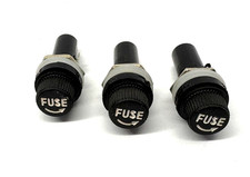 3pcs 6 30mm Glass Fuse Holder Insurance Tube Socket Fuse Holder For Panel Mount