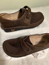 Alegria loafers 7.5 brown choco leather Brenna Luster comfy boho cottage 45
