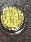 1/200 oz .999 Fine Gold Pharaoh Round — Scarab / Tutankhamun Style — Fractional