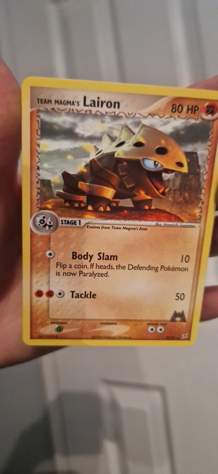 Pokémon TCG Team Magma's Lairon EX Team Magma vs Team Aqua 20/95 Regular Rare