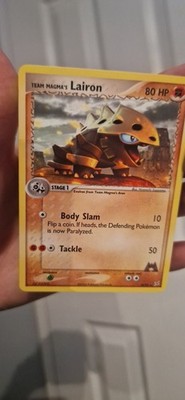 Pokémon TCG Team Magma's Lairon EX Team Magma vs Team Aqua 20/95 Regular Rare