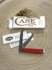 CASE XX 73927 AMERICAN WORKMAN MINI TRAPPER POCKET KNIFE RED SYNTHETIC 4207W CS