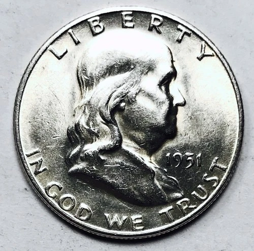 1951 S FRANKLIN HALF DOLLAR GEM BU+++! VERY BEAUTIFUL ORIGINAL LUSTER! NR #K3078
