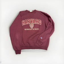 Vintage Champion Harvard University Burgundy Crewneck Sweater Mens Medium