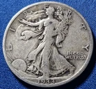 A 1933-S Walking Liberty Silver Half Dollar. Nice Type Coin