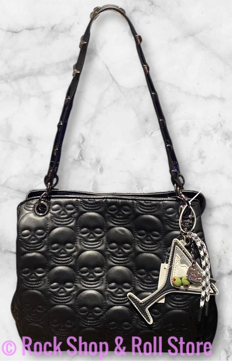 Sac à Main Betsey Johnson Crâne - Fausse Peau - Crème - Neuf Avec étiquettes
