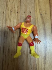 Vtg 1990 Hasbro WWF Hulk Rules Hogan Figure Series 1 Wrestling Works VERY GOOD