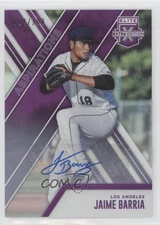 2017 Panini Elite Extra Edition Aspirations Purple /100 Jaime Barria #100 Auto