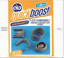QBT49126 1:48 Quickboost P-47D Thunderbolt Cowling & Cooling Flaps Opened (MIA