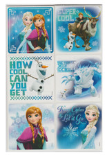25 Frozen Glitter Stickers, 2.5"x2.5" each, Party Favors