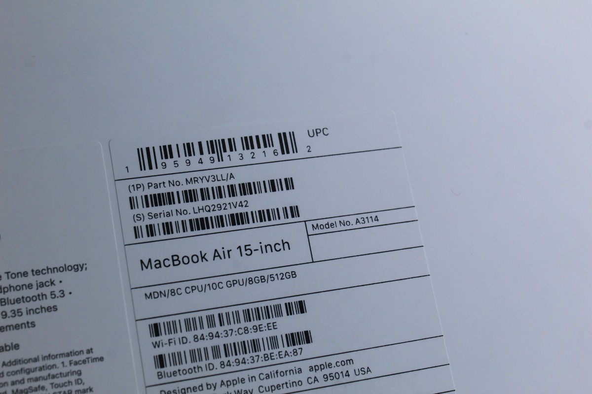 Apple MacBook Air 15