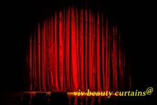 Extra Long Red Velvet Curtain HALL/THEATER/STAG Studio Drape Panel Customized