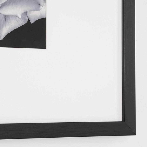 Black Modern Frame with White Matte Gallery Wall Picture Frames (Set of 4) - Picture 3 of 7