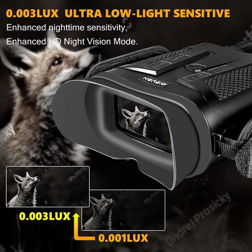 NV800S 2K 12MP Infared Night Vision Binoculars Telescope for Hunting w 32GB Card - Picture 2 of 8