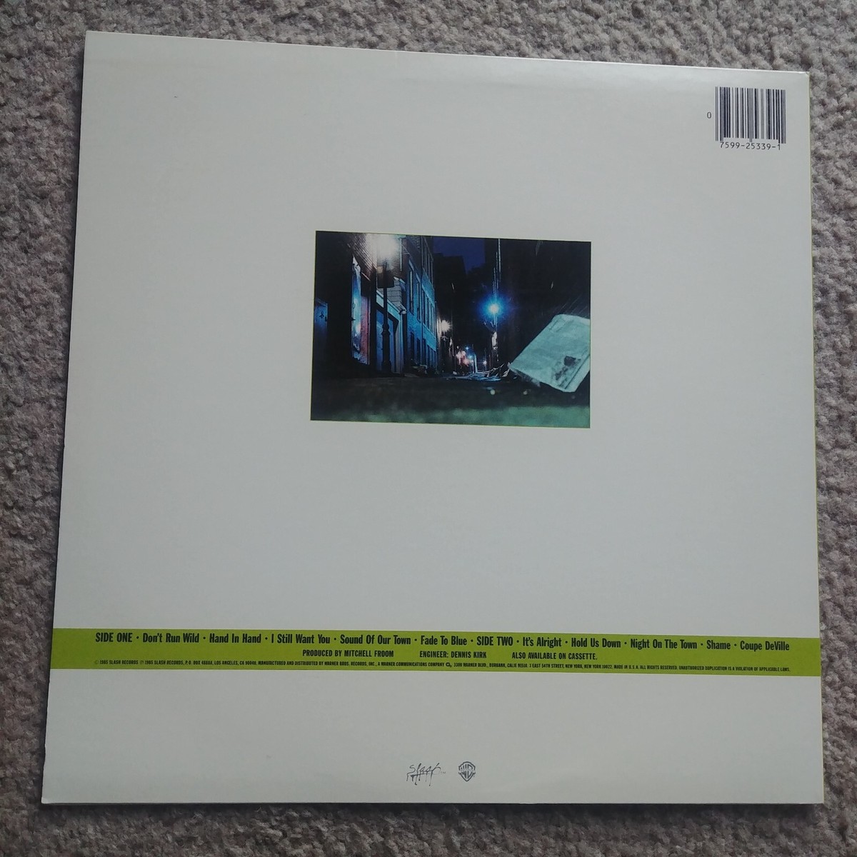 THE DEL FUEGOS- Boston, Mass- 1985 Slash LP 1-25339 Vinyl