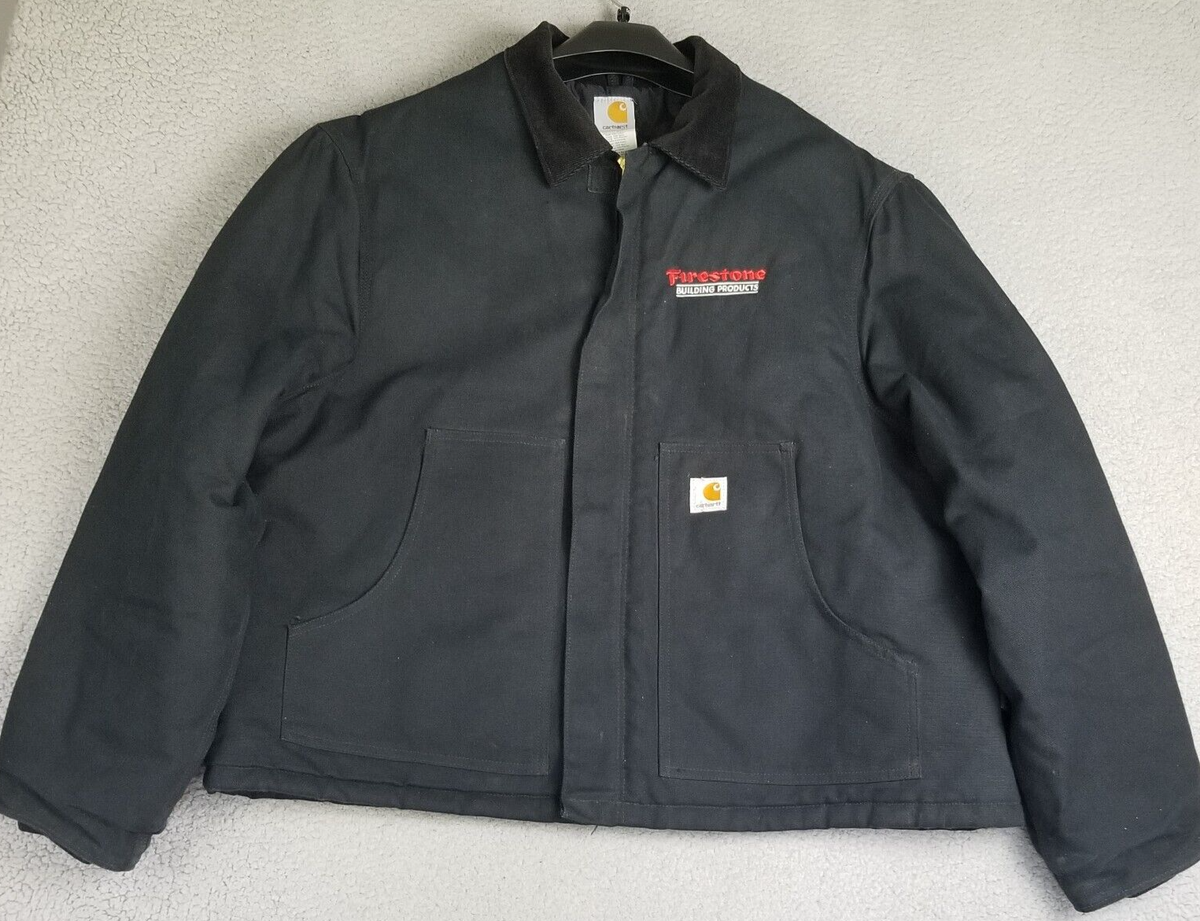 Carhartt J002 BLK Canvas Work Jacket Mens XXL Arctic Quilt Carhartt J002 BLK Canvas Work Jacket Mens XXL Arctic Quilt
