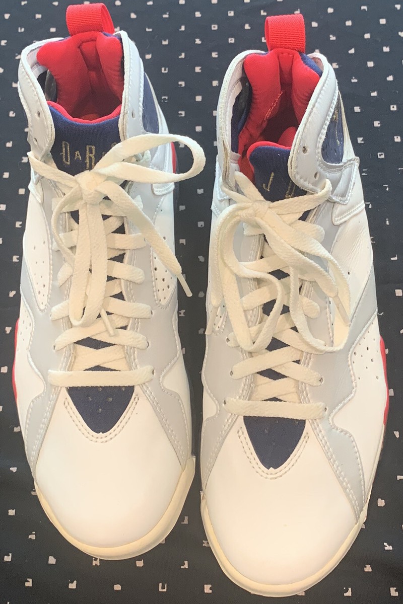 Nike Air Jordan 7 OG Olympic Red White Blue 1992 Size 8 New In Box