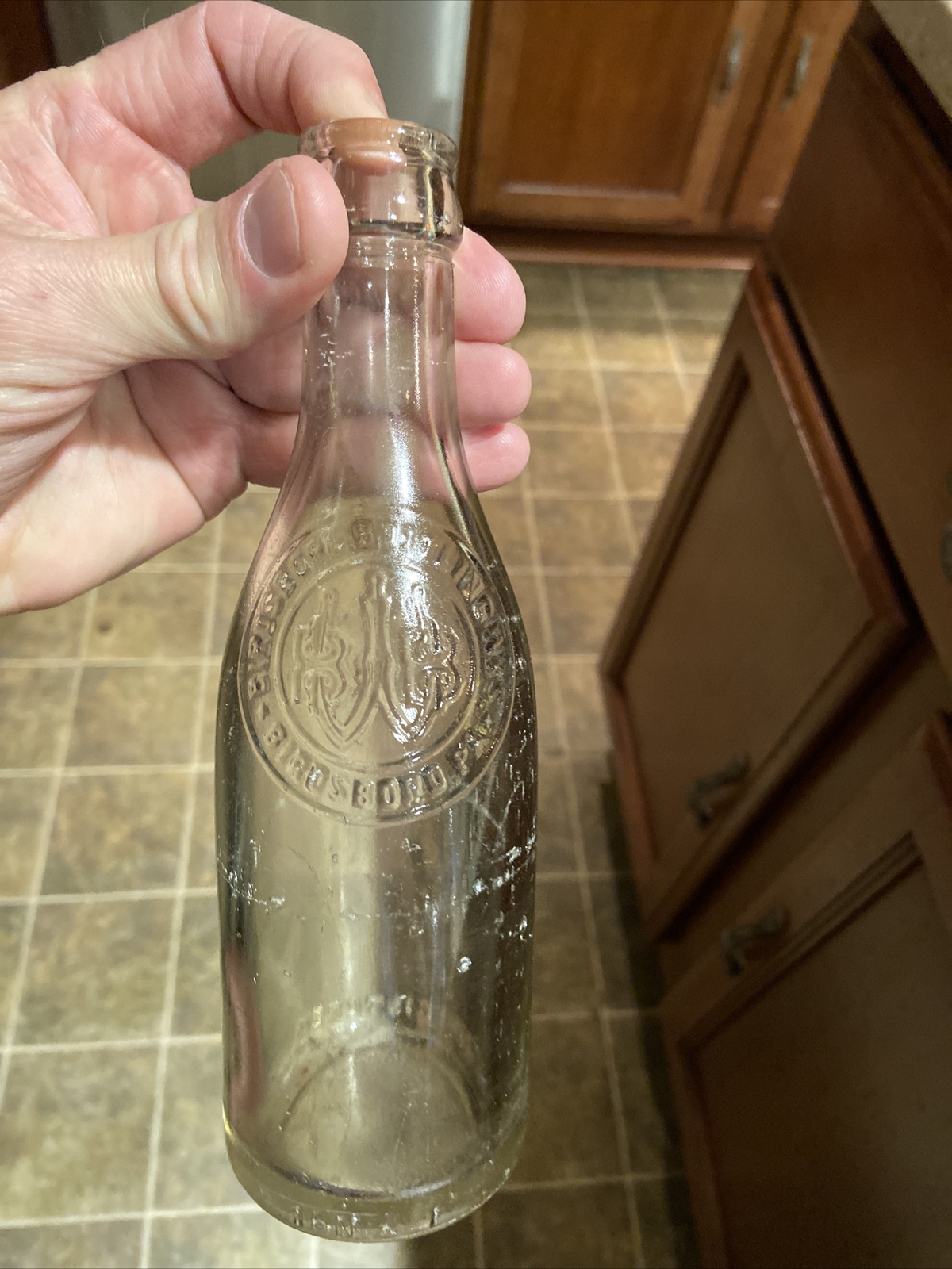 Rare Birdsboro Bottling Works Embossed Soda Bottle Birdsboro