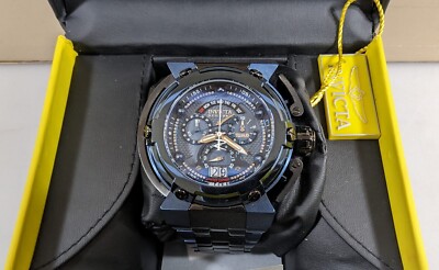 Invicta Reserve SHAQ 0.37ct Diamond 8040.N Cal Watch 58.2mm Black