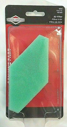 BRIGGS & STRATTON FOAM AIR FILTER 797301 OEM PART 675-875 SERIES NIP - Afbeelding 1 van 9