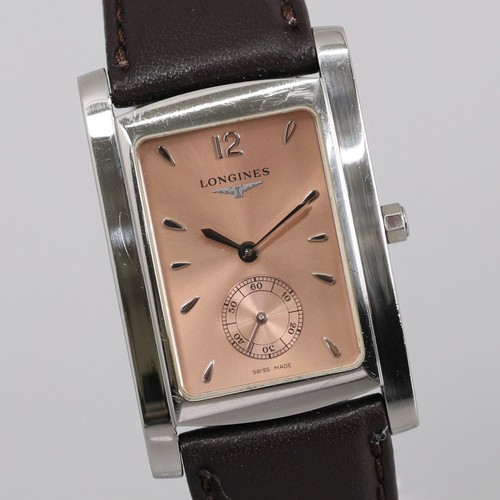 **Exc+5** LONGINES Dolce Vita L5.655.4 Quartz Small seconds Pink Dial Mens Watch - Picture 3 of 13